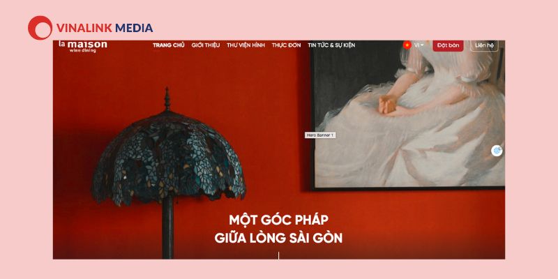 website nhà hàng thu hút nhất năm 2023